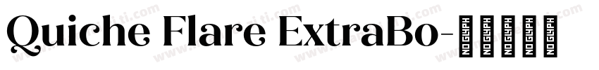 Quiche Flare ExtraBo字体转换
